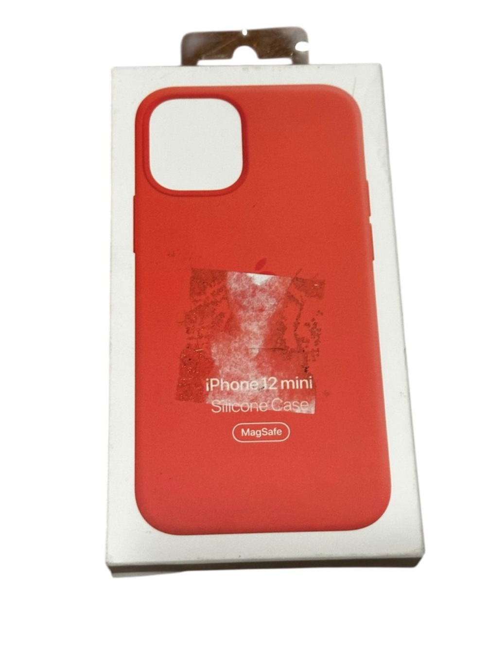 Apple iPhone 12 mini Silicone Case in Red with MagSafe